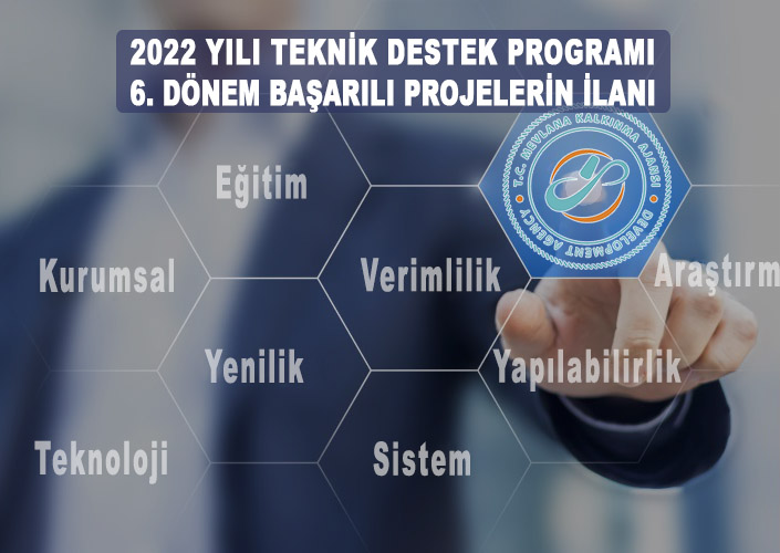 2022 Yılı Teknik Destek Programı 6. Dönem Başarılı Projeler İlanı