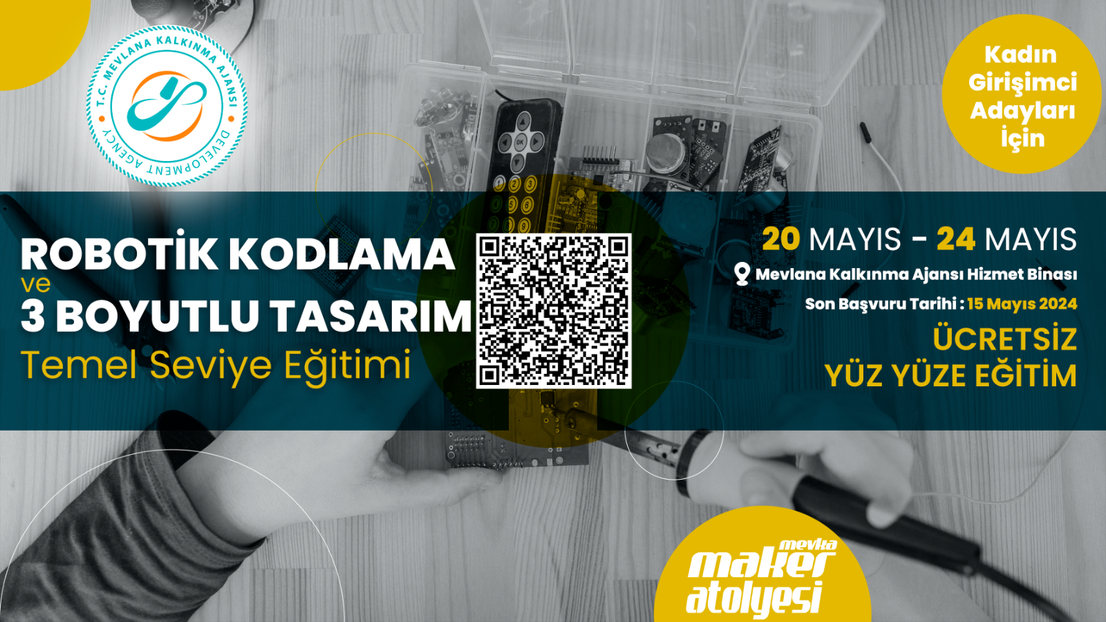 MEVKA Robotik Kodlama ve 3 Boyutlu Tasarım Temel Seviye Eğitimleri Başlıyor…