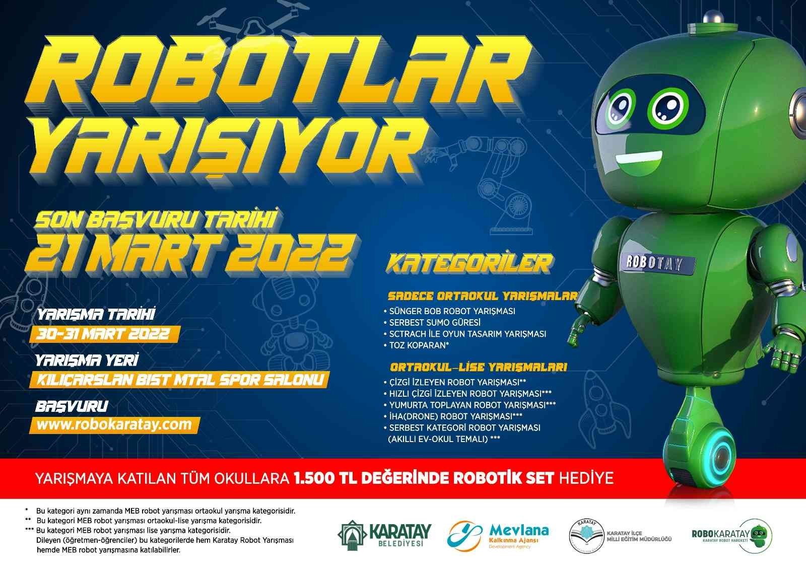ROBOKARATAY PROJESİ Robot Yarışması ve Proje Kapanış Toplantısı Duyurusu