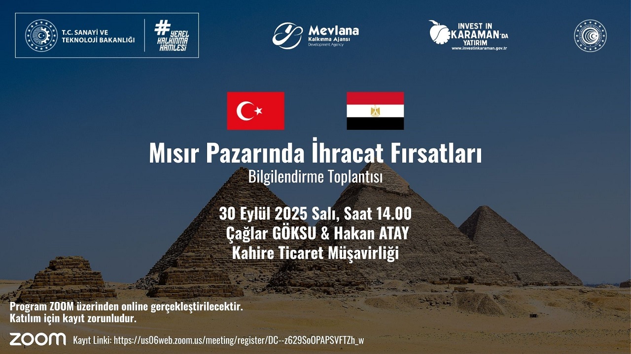 Mısır Pazarında İhracat Fırsatları Semineri’ne Davetlisiniz